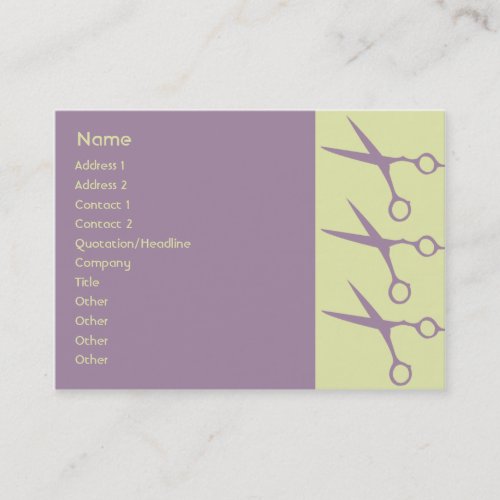 Scissors - Chubby Business Card Template