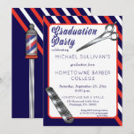 Scissors | Comb Barber School Graduation Party Invitation