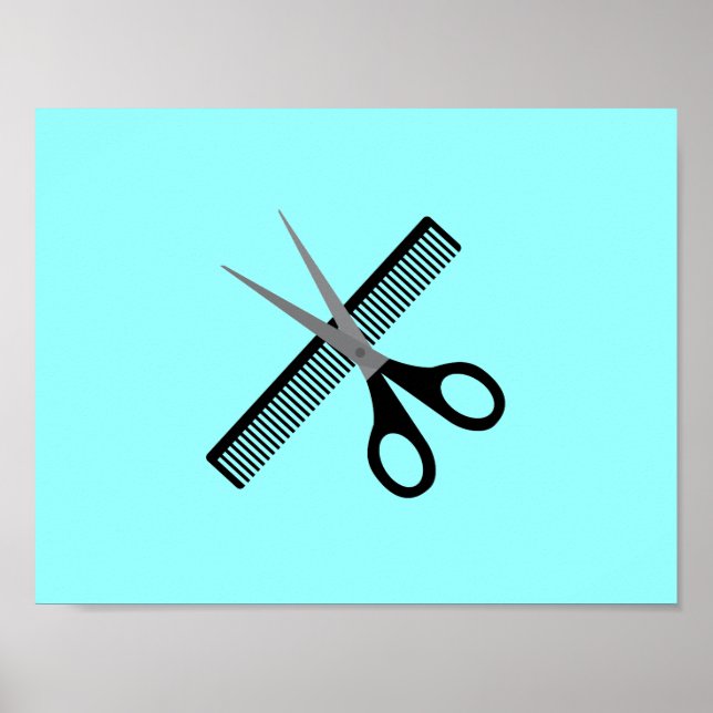 scissors & comb poster (Front)