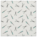 Scissors & Combs - Turquoise Black White