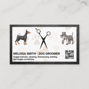 Scissors   Doggies   QR code Business Card