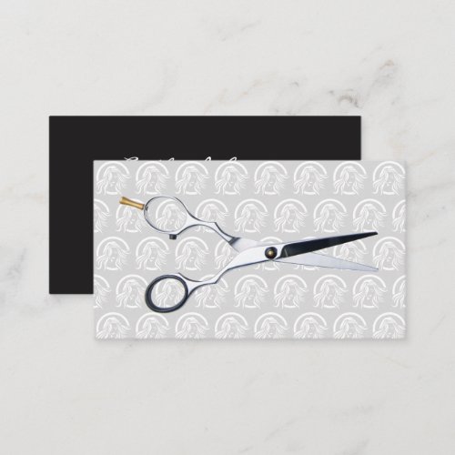 Scissors  Hair Beauty Logo Pattern Business Card