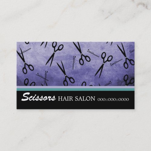 Scissors Hair Salon Business Card
