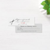 Scissors Hair Salon Referral Card (Desk)