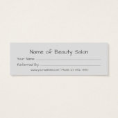 Scissors Hair Salon Referral Card (Back)