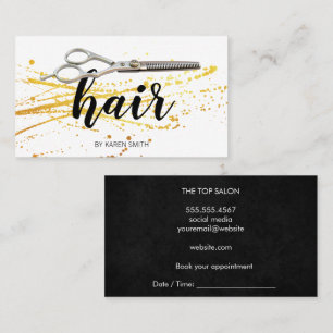 Scissors Hair Stylist   Hair Salon Beauty Appointment Card