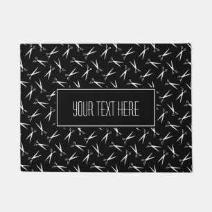 Scissors Hair Stylist Pattern Doormat