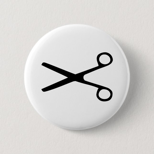 Scissors Pinback Button (Front)