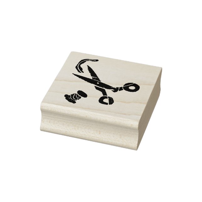 Scissors Scissor Craft Stationery Wood Art Stamp (Stamp)