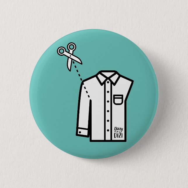 Scissors Sleeves Button (Front)