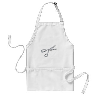 Scissors with Haircuts Adult Apron
