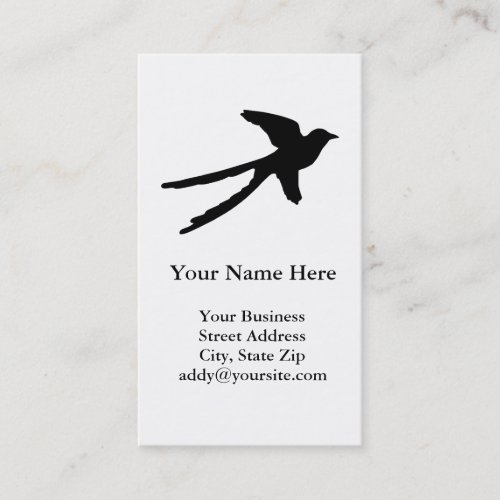 Scissortail Flycatcher Business Card Template