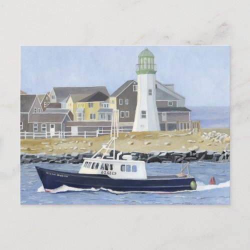Scituate Harbor Postcard