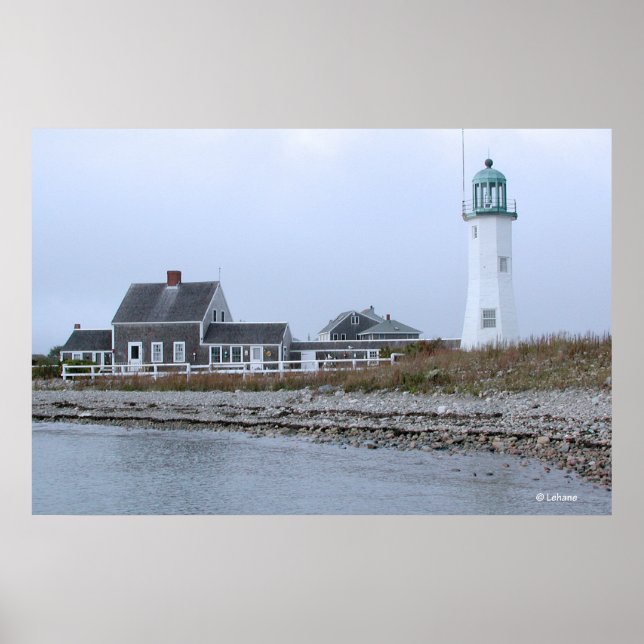 Scituate Lighhouse Panorama Poster (Front)