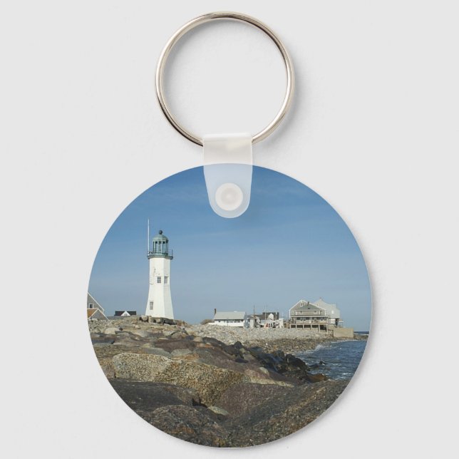 Scituate Lighthouse Keychain (Front)