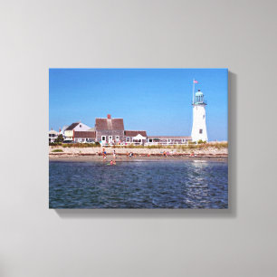 Scituate Lighthouse, Massachusetts Canvas Print