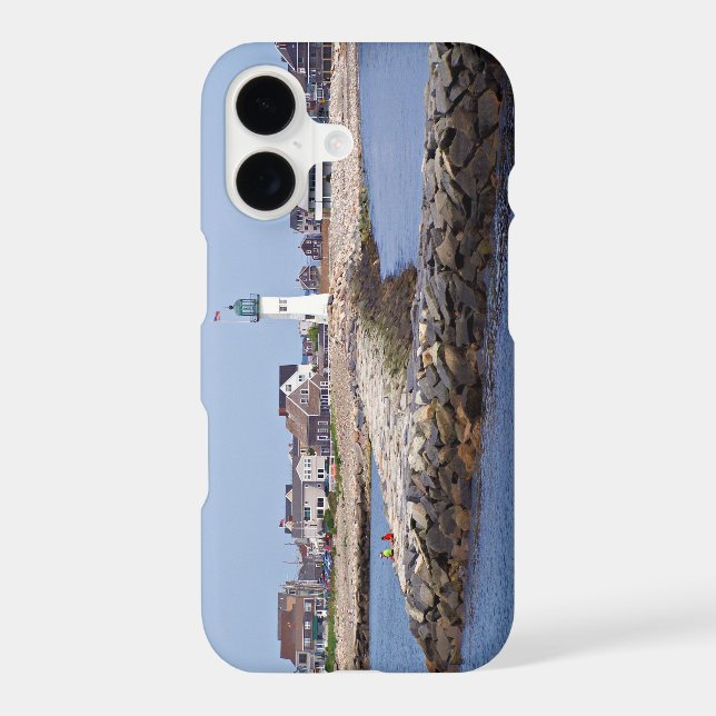Scituate Lighthouse, Massachusetts Iphone Case (Back)