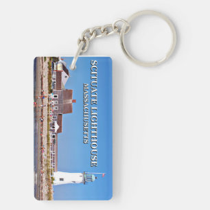 Scituate Lighthouse, Massachusetts Keychain