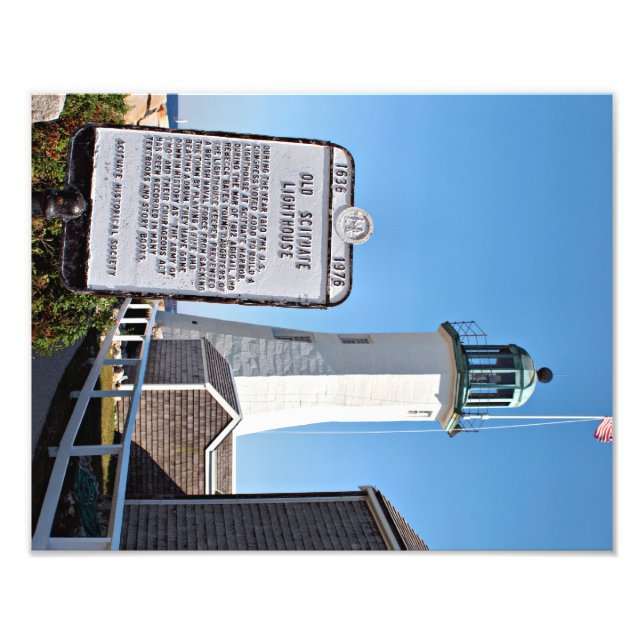 Scituate Lighthouse, Massachusetts Photo Print (Front)