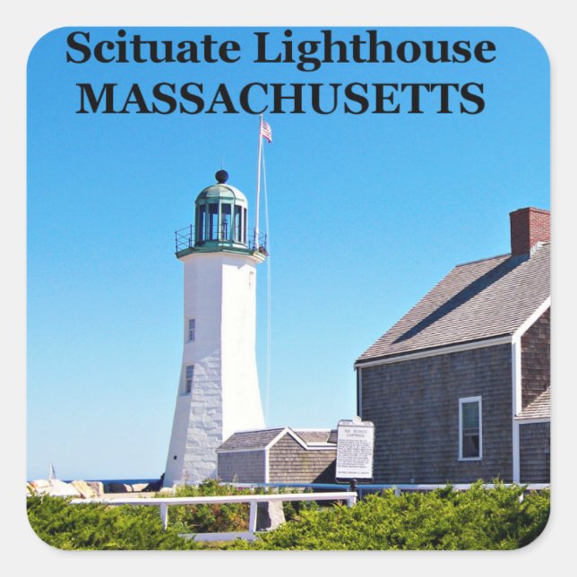Scituate Lighthouse, Massachusetts Stickers (Front)