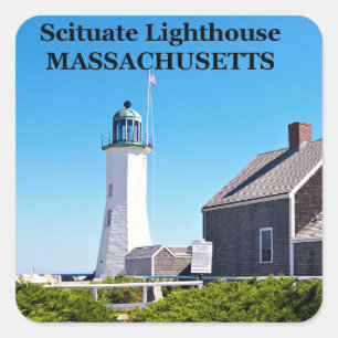 Scituate Lighthouse, Massachusetts Stickers