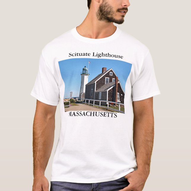 Scituate Lighthouse, Massachusetts T-Shirt (Front)
