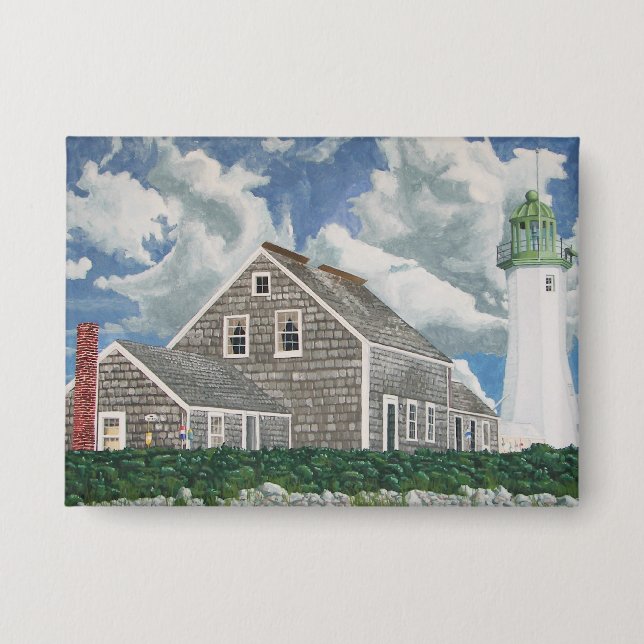 Scituate Lightkeeper's House Button (Front)