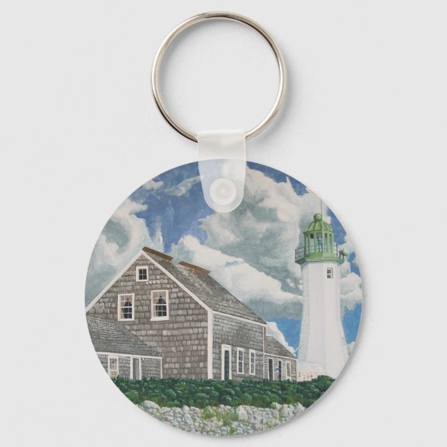 Scituate Lightkeeper's House Keychain (Front)