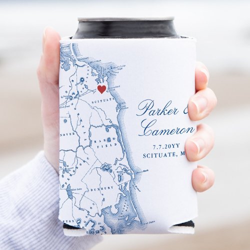 Scituate MA South Shore Wedding Drink Can Cooler