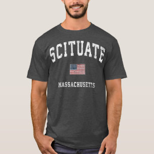 Scituate Massachusetts MA Vintage American Flag T-Shirt