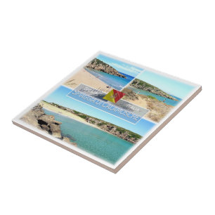 SCL010 CALAMOSCHE BEACH, Mosaic, Sicily, Ceramic Tile