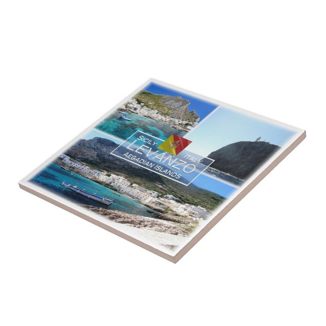 SCL020 LEVANZO ISLAND, Mosaic, Sicily, Ceramic Tile (Side)