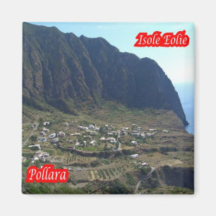 SCL048 AEOLIAN ISLANDS, POLLARA, Sicily, Fridge Magnet