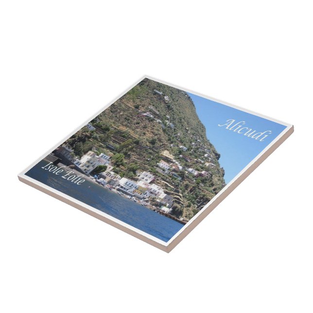SCL051 ALICUDI, AEOLIAN ISLANDS, Sicily, Ceramic Tile (Side)