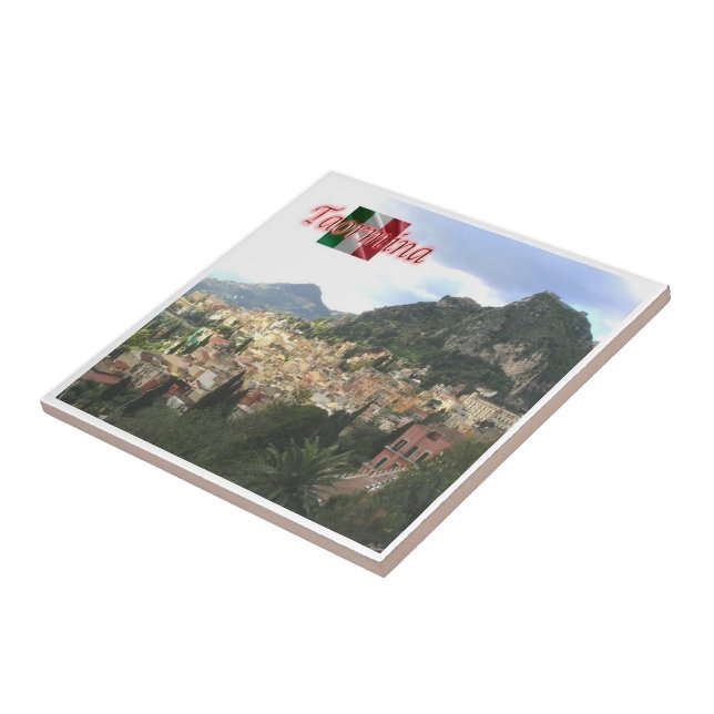 SCL063 TAORMINA, Sicily, Italy, Ceramic Tile (Side)