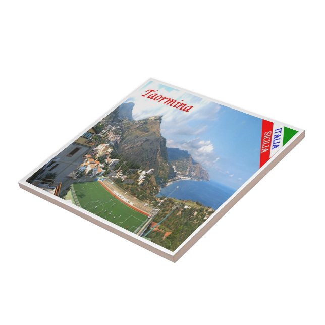 SCL064 TAORMINA, Sicily, Italy, Ceramic Tile (Side)