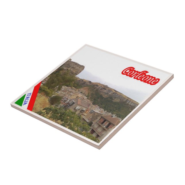 SCL080 CORLEONE, Sicily, Italy, Ceramic Tile (Side)