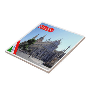 SCL096 CATANIA Cathedral, Sicily, Italy, Ceramic Tile