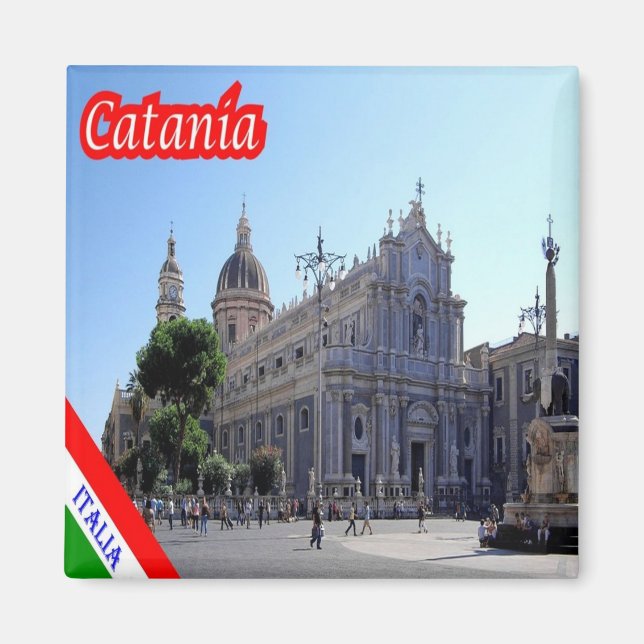 SCL096 CATANIA Cathedral, Sicily, Italy, Fridge Magnet (Front)