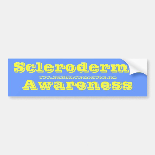 Scleroderma Awareness - in the awareness color! Bumper Sticker (Front)