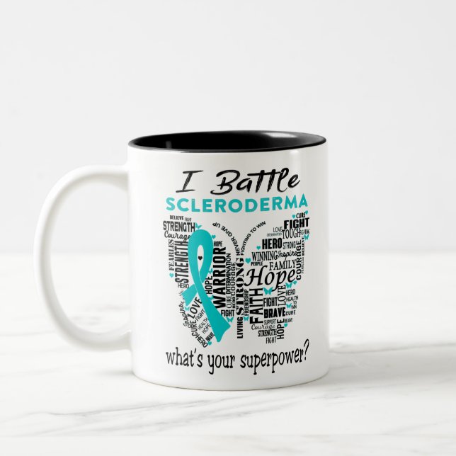 Scleroderma Awareness Month Two-Tone Coffee Mug (Left)
