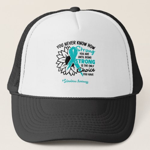 Scleroderma Awareness Ribbon Support Gifts Trucker Hat