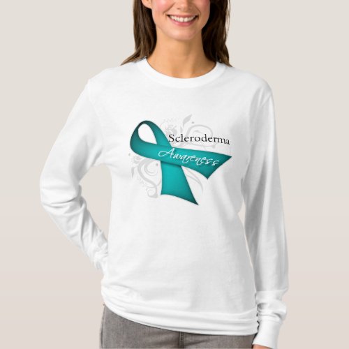 Scleroderma Disease Awareness Ribbon T_Shirt