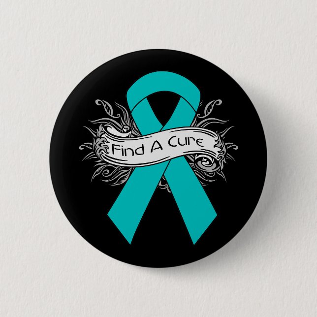 Scleroderma Find A Cure Ribbon Button (Front)