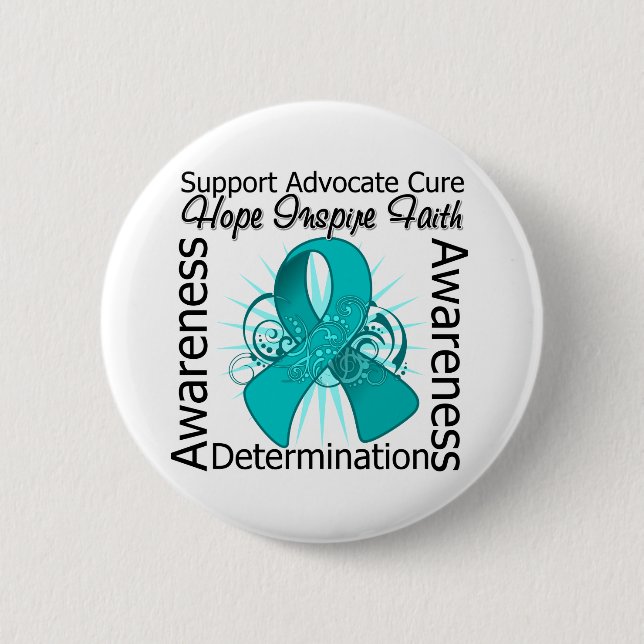Scleroderma Inspirations Spiral Ribbon Pinback Button (Front)