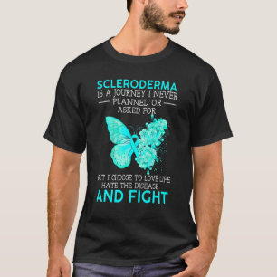 Scleroderma Is A Journey I Never Planned Butterfly T-Shirt