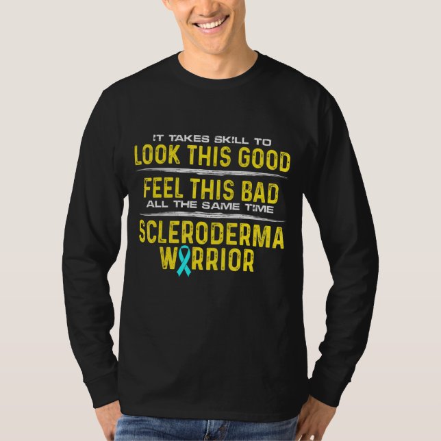 Scleroderma Survivor Warrior Skills Awareness T-Shirt (Front)