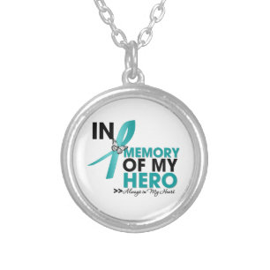 Scleroderma Tribute In Memory of My Hero Silver Plated Necklace