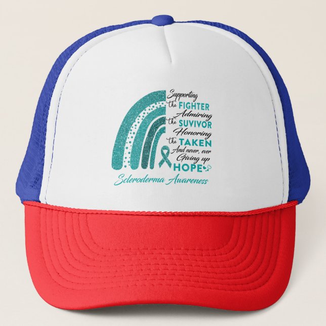 Scleroderma Warrior Supporting Fighter Trucker Hat (Front)