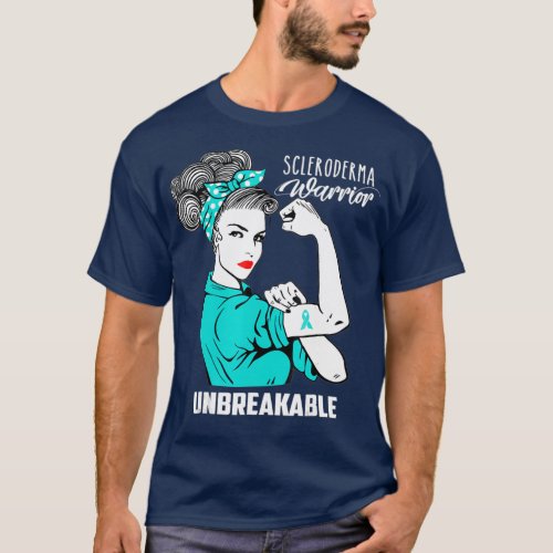 Scleroderma Warrior Unbreakable  Awareness Gift T_Shirt